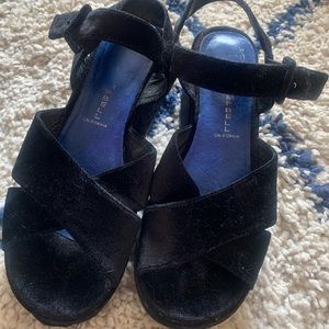 Jeffrey Campbell Velvet Sandals